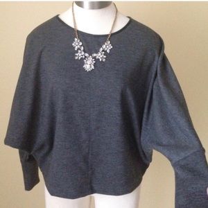 CLUB MONACO gray dolman sweater, size S